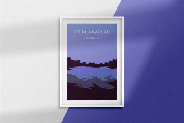 Affiche Delta Amacuro Venezuela