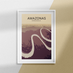 Affiche Amazonas Venezuela